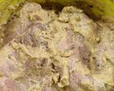 Mustáros fokhagymás sertéskaraj szeletek recept fázis 2 fotója