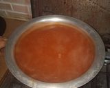 A picture of step 1 of Hot and sour soup.