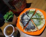 Foto langkah ke 4 dari resep Pizza manis teflon ekonomis.