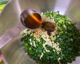 A picture of step 1 of Tasty Green Onion Toppings.