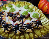 Foto del paso 6 de la receta: Aperitivos Halloween: Huevos Nido de Araña y Huevos con Vomito Verde
