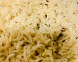 A picture of step 5 of Zeera Rice.
