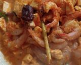 Foto langkah ke 2 dari resep Udang + tahu putih sambel pedas.