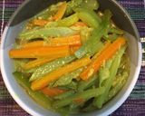 Foto langkah ke 5 dari resep Acar kuning wortel, timun, labu siam.