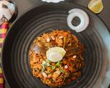 A picture of step 4 of Soya granules bhurji.