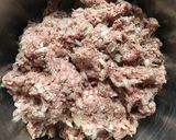 A picture of step 2 of Easy Comfy Stewed Napa Cabbage Rolls (Stuffed Cabbage) with Oats.