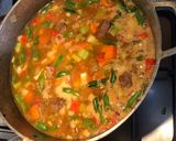 Foto del paso 1 de la receta: Carne guisada con verduras y arroz cabeza negra