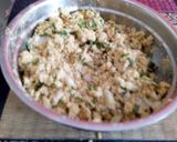 A picture of step 1 of Sattu paratha.