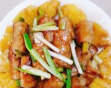 Hình bước làm 3 của món Đuôi heo xào khóm (món chay)