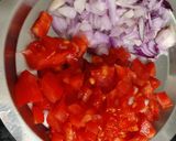 A picture of step 2 of Tofu bhurji.