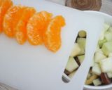 Foto langkah ke 4 dari resep Salad Buah Saus Creamy Orange mint (Dressing).