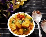 A picture of step 7 of Oler Dalna/ Yam Curry.