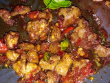 Tumis daging kambing pedas daun jeruk