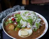Gambar langkah 4 resipi Laksa Utara.