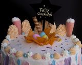Foto del paso 13 de la receta: Birthday cake con relleno de compota de carambola