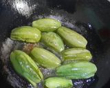 A picture of step 1 of Bharwa parwal(Stuffed pointed gourd).