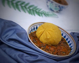 A picture of step 5 of Ogbono soup.