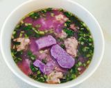 Hình bước làm 3 của món Canh khoai mỡ tôm viên giò sống