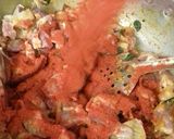 A picture of step 3 of Chicken Gizzard fry.