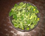 A picture of step 1 of Moringa Pumpkin khichdi.