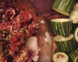 Une image de l'étape 3 de Courgettes farcies. Recette printanière à la djamicoo.