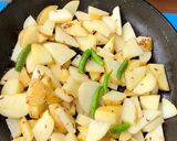 A picture of step 2 of Sevai Aloo.