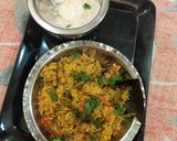A picture of step 7 of Moong dal masala khichadi.