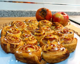 Foto del paso 3 de la receta: Rollitos con dulce de caqui y manzana 🍥🍎