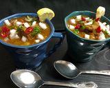 A picture of step 8 of Mangshor Ghugni.