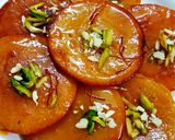 A picture of step 11 of Kesar Malpua.