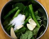 A picture of step 1 of Mint Paneer Rice.