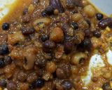 A picture of step 2 of Masala misal.