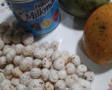 A picture of step 1 of Mango Makhana Kheer.