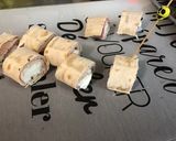 Une image de l'étape 5 de Roulés apéritif au jambon, mozzarella, basilic et épices façon wraps.