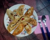 A picture of step 18 of North indian  gujiya in bengali style.