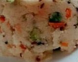 A picture of step 4 of Veg upma.