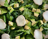 Foto del paso 3 de la receta: Ensalada de espinacas con mango, nueces y vinagreta de frambuesas
