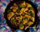 A picture of step 2 of Baked cauliflower topped with parmesan cheese.