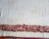 A picture of step 2 of Herby Sausage Rolls.