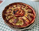 Une image de l'étape 14 de Tarte à la rhubarbe et prunes, crème pommes citron vert.