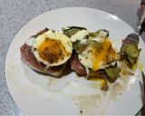 A picture of step 5 of Warm green salad and poached egg.
