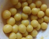 A picture of step 1 of Ras Malai.