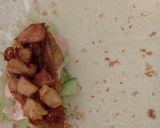 A picture of step 7 of Chicken wraps.