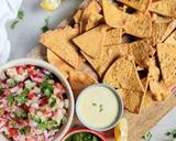 Baked Missi Roti Nachos kuchumbar salsa kehri ki chutney recipe step 1 photo
