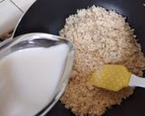 A picture of step 2 of Coconut laddou.