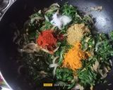 A picture of step 5 of Green Amaranth Leaves Sabji.