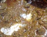 A picture of step 2 of Fry Kaleji.
