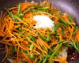 A picture of step 12 of Schezwan Egg Sausage Noodles.