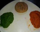 A picture of step 17 of Tricolor coconut laddu.