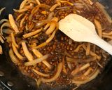 A picture of step 4 of Natto Spaghetti.